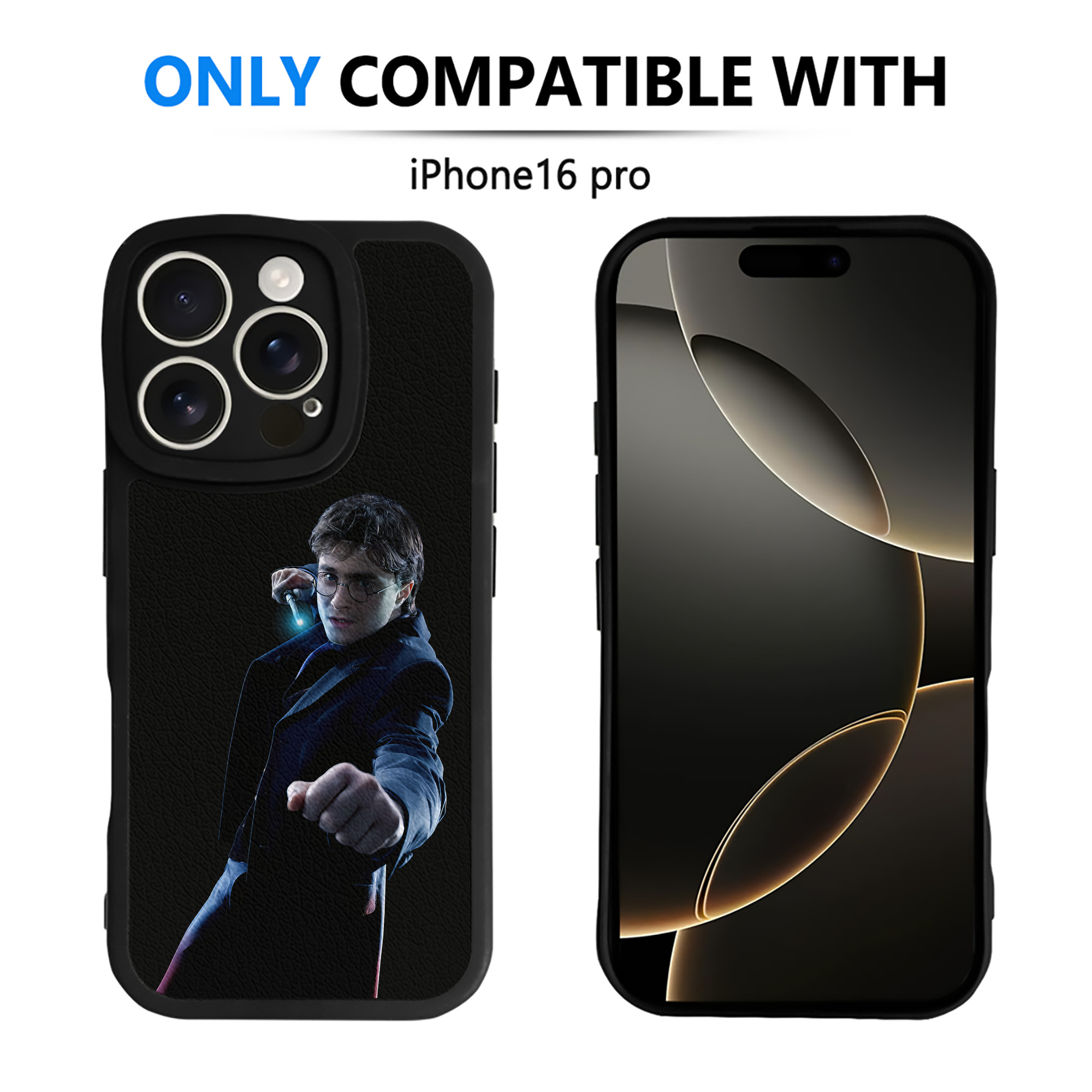 （画像用） Harry Potter ハリー・ポッターシリーズ 【iPhone 16シリーズ対応】シリコンスマホケース（レザー調） 材質：シリコン